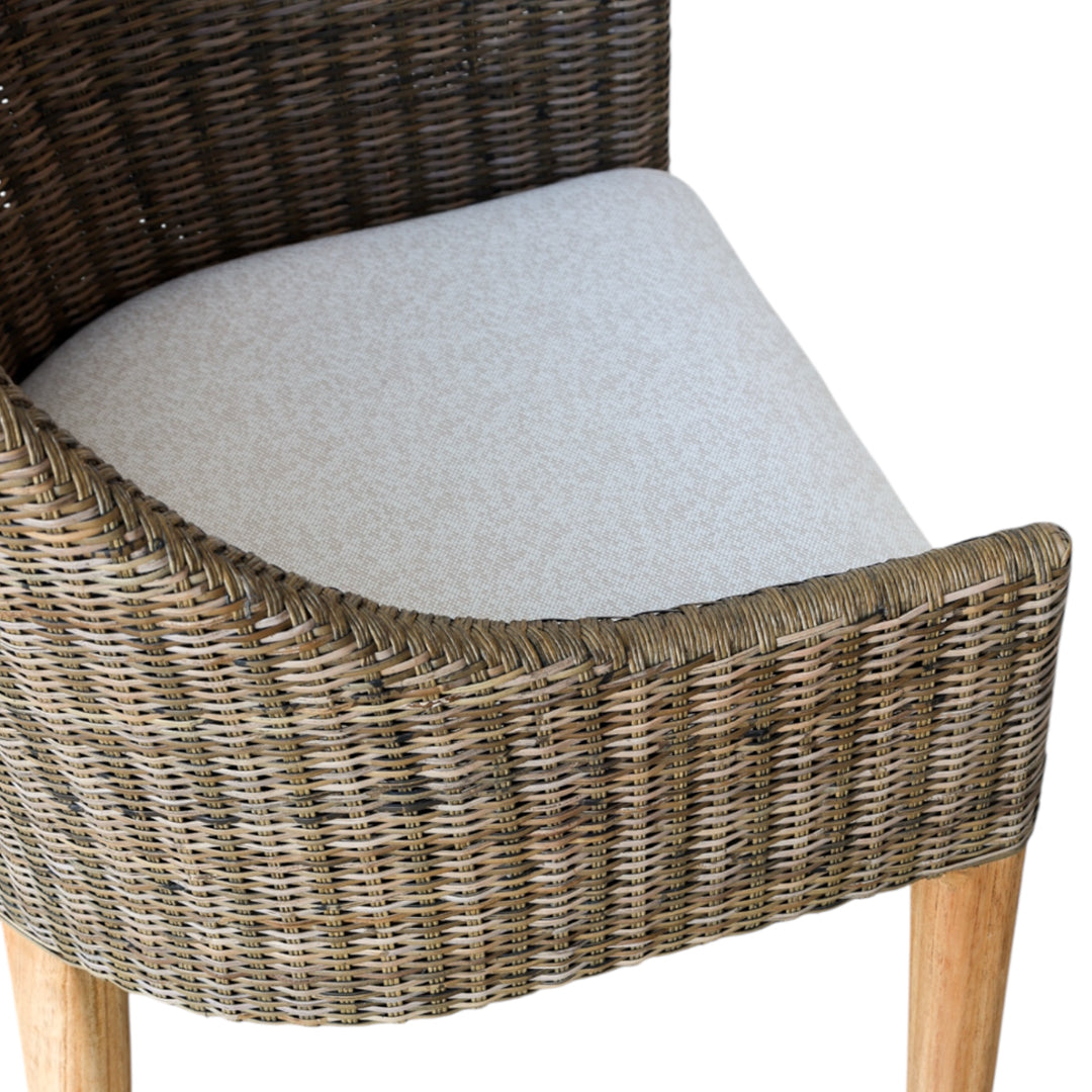 Classic Weave Dining Chair - Smoke