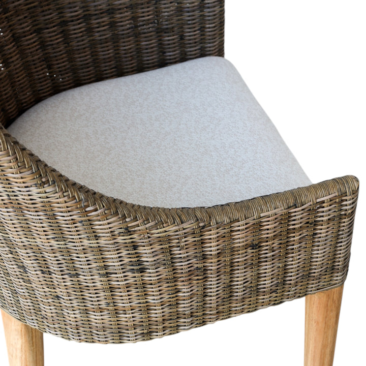 Classic Weave Dining Chair - Smoke