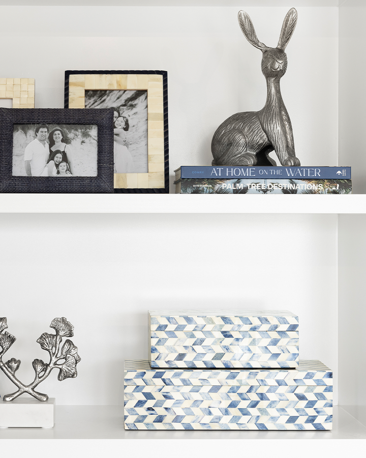 Coastal Blue Bone Photo Frame