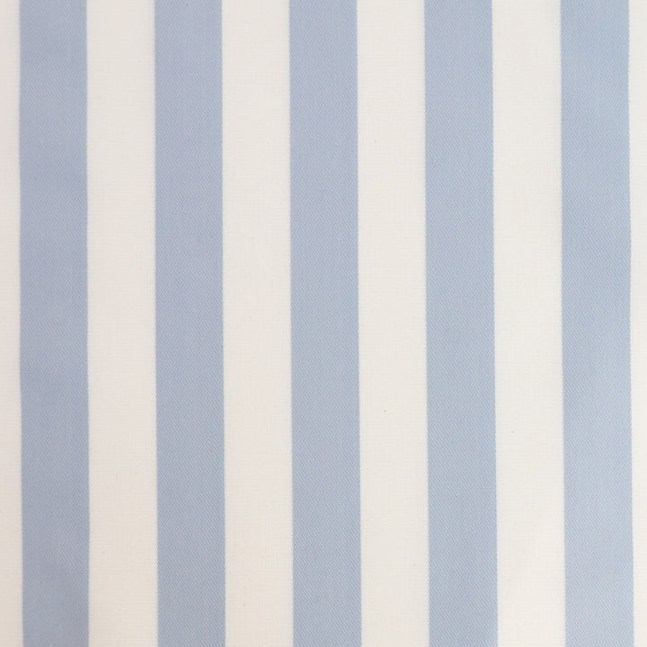 Coastal Blue Wide Stripe Cushion