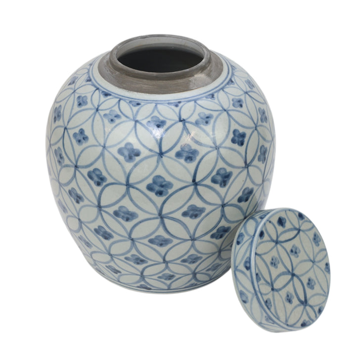 Blue And White Coin Ming Jar