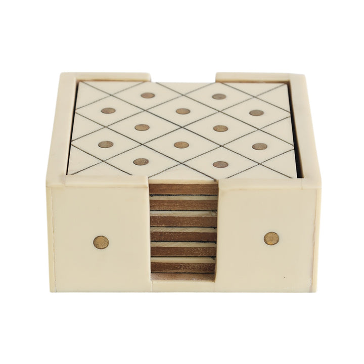 Cream & Brass Coasters