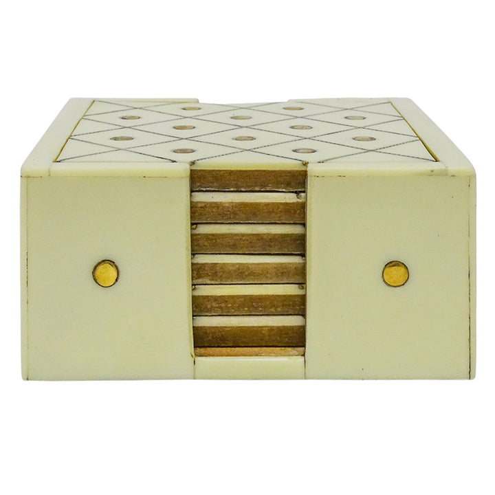Cream & Brass Coasters