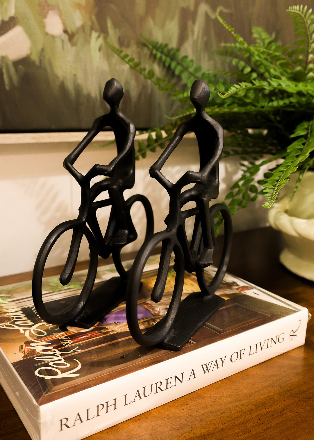 Cycling Figure Sculpture