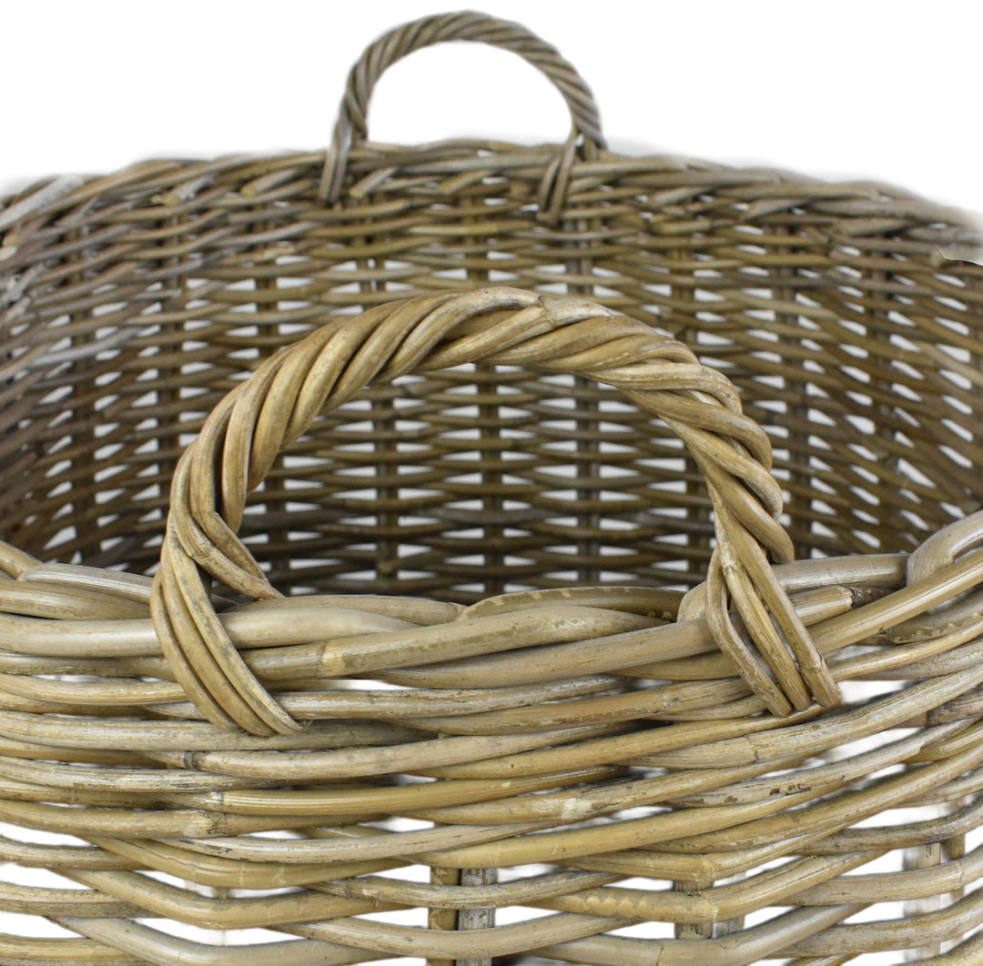 Square Round Wicker Basket