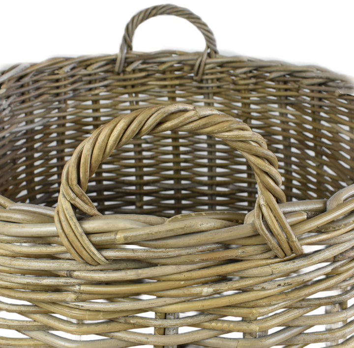 Square Round Wicker Basket