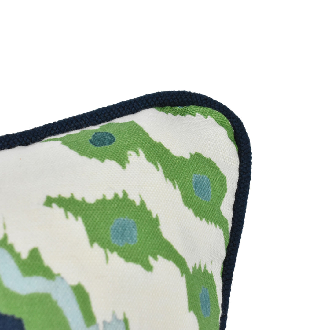 Green & Blue Motif Cushion