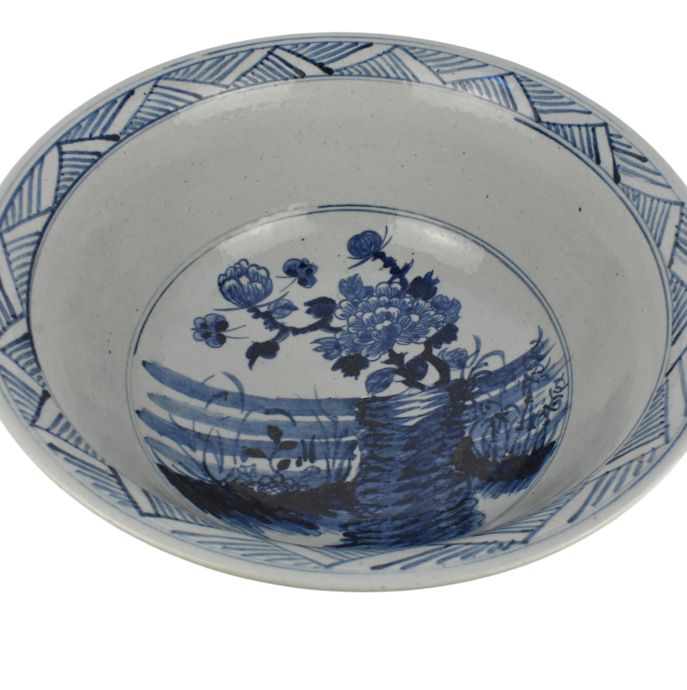 Blue Flower Painted Bowl