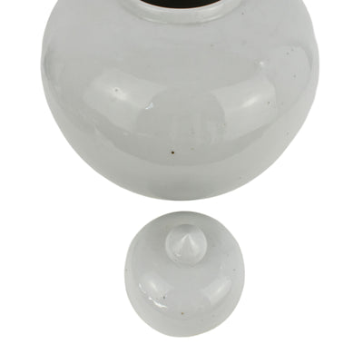 White Porcelain Temple Jar