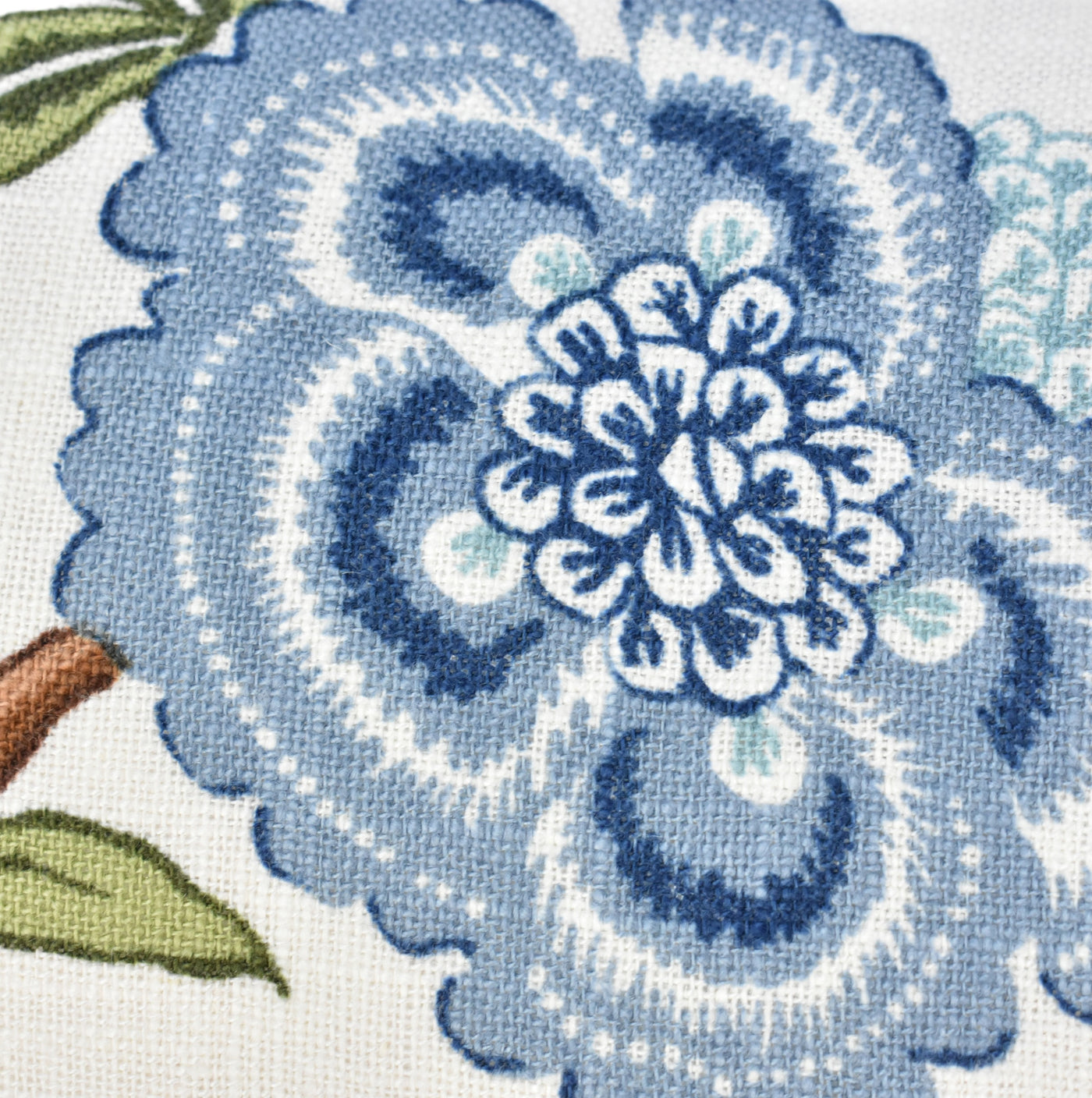 Branched Blue Floral Cushion