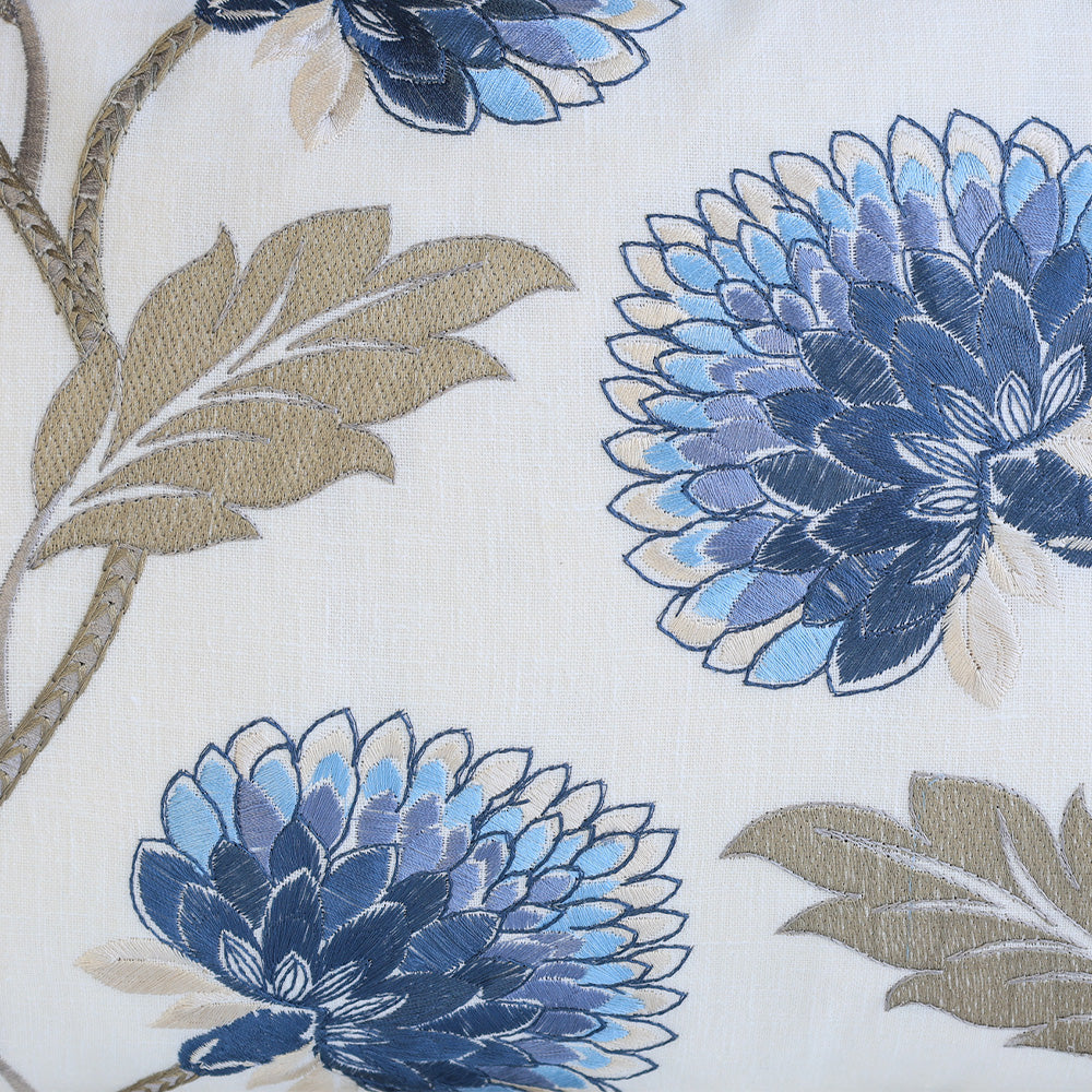 Dahlia Embroidered Lumbar