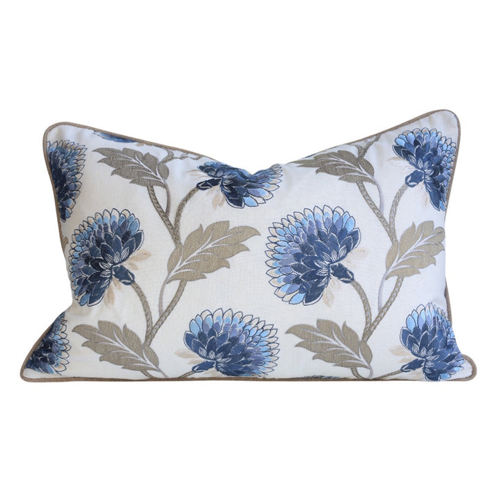 Dahlia Embroidered Lumbar