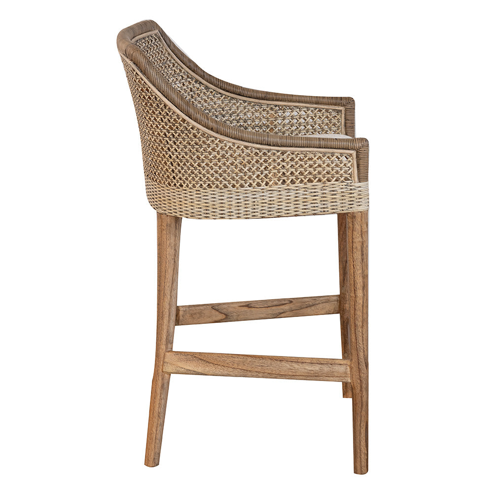 Della Woven Bar Stool