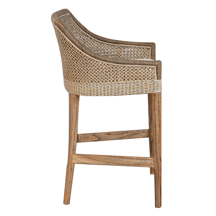 Della Woven Bar Stool