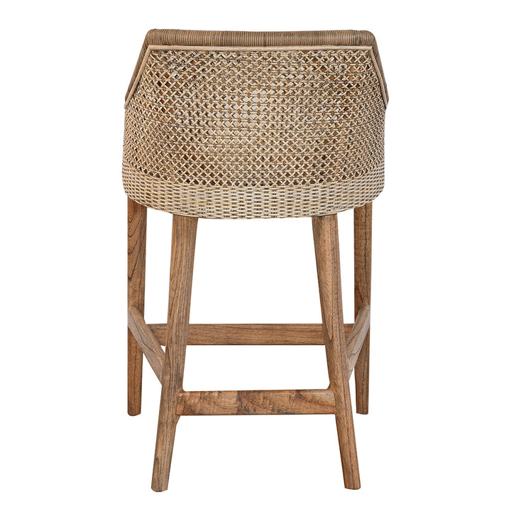 Della Woven Bar Stool
