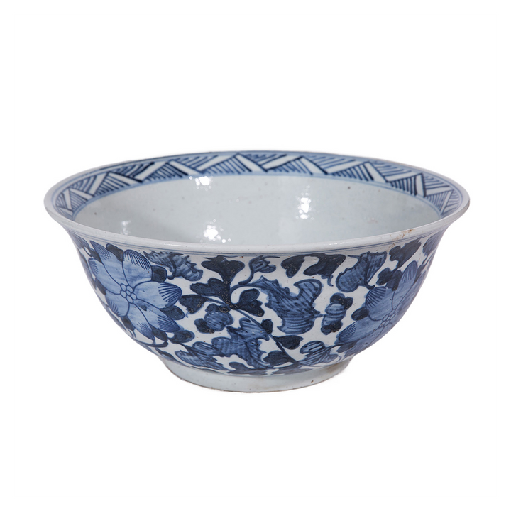 Dynasty Bowl Flower & Vine Motif.