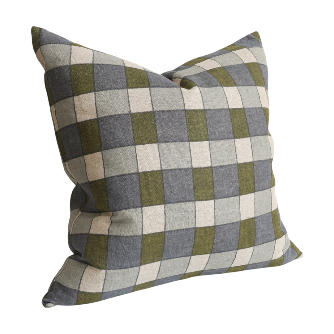 Evie Checked Cushion