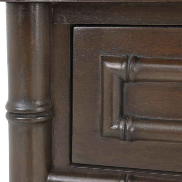Faux Bamboo 1 Drawer Bedside