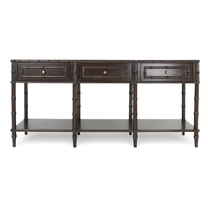 Faux Bamboo Long Console
