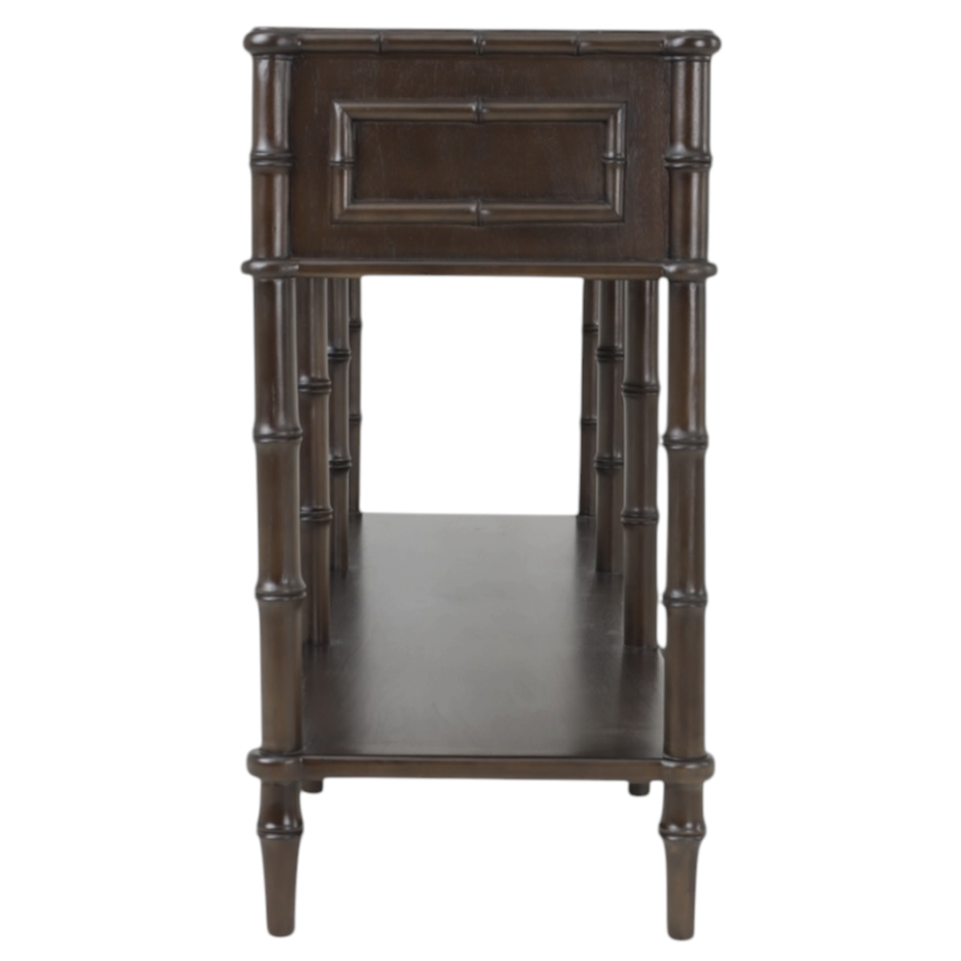 Faux Bamboo Long Console