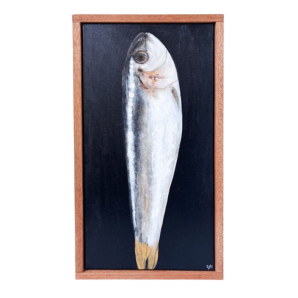 Fish (White) on Black - Beata Molicka