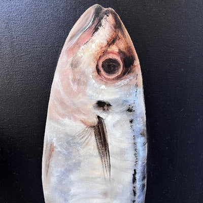 Fish (Blue) on Black - Beata Molicka