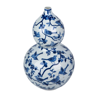 Flock Of Birds Gourd Vase