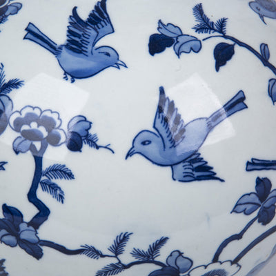 Flock Of Birds Gourd Vase