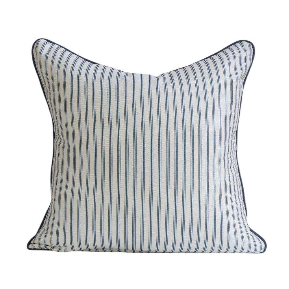 Florals on Blue Cushion