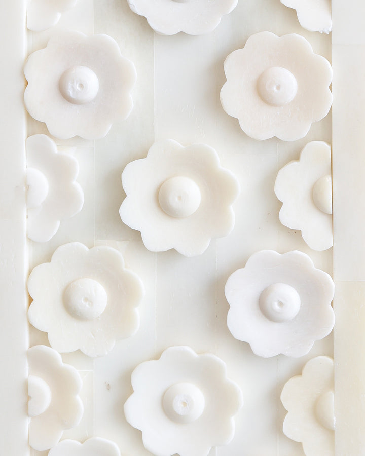 Flower Button Bone Mirror