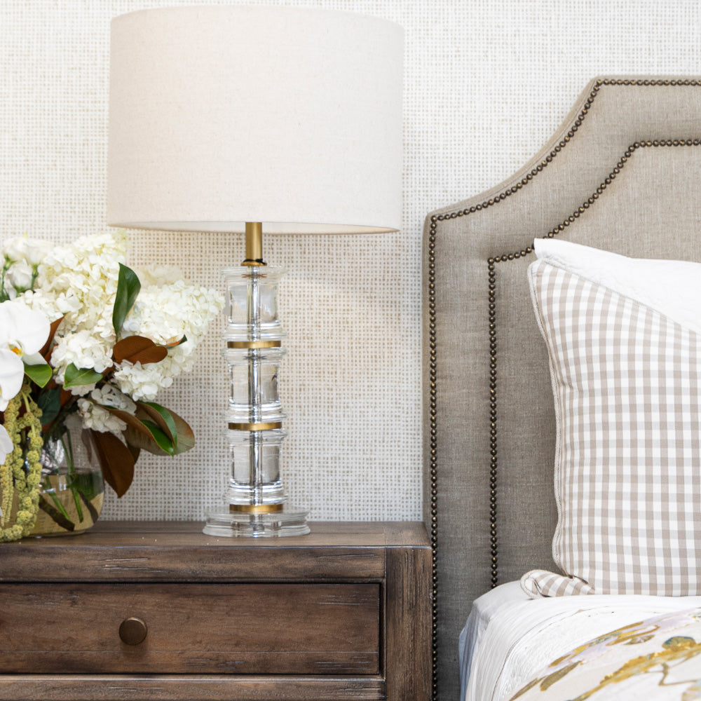 Gold Faux Bamboo Table Lamp
