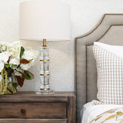 Gold Faux Bamboo Table Lamp