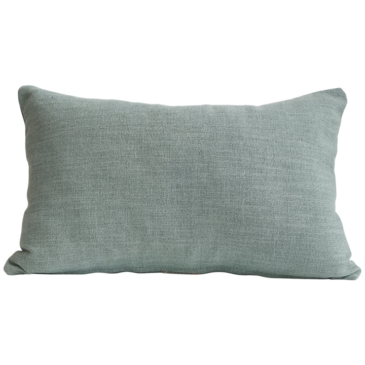 Green & Taupe Braid Lumbar