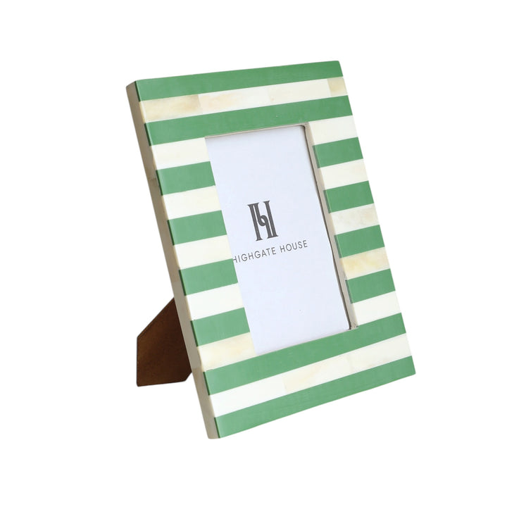 Green Striped Photo Frame