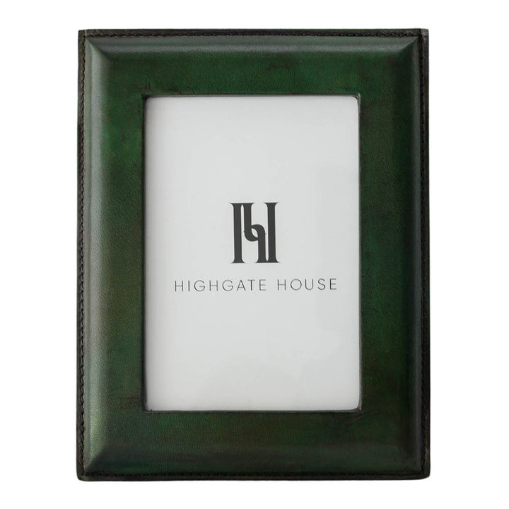 Green Leather Photo Frame 5x7