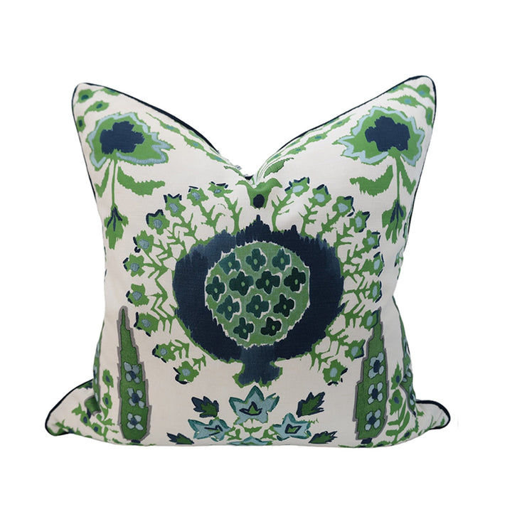 Green & Blue Motif Cushion