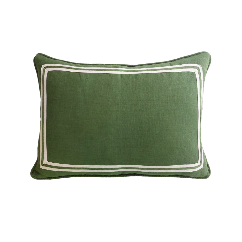 Green Rect Cushion Stripe Border
