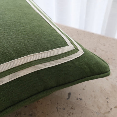 Green Rect Cushion Stripe Border