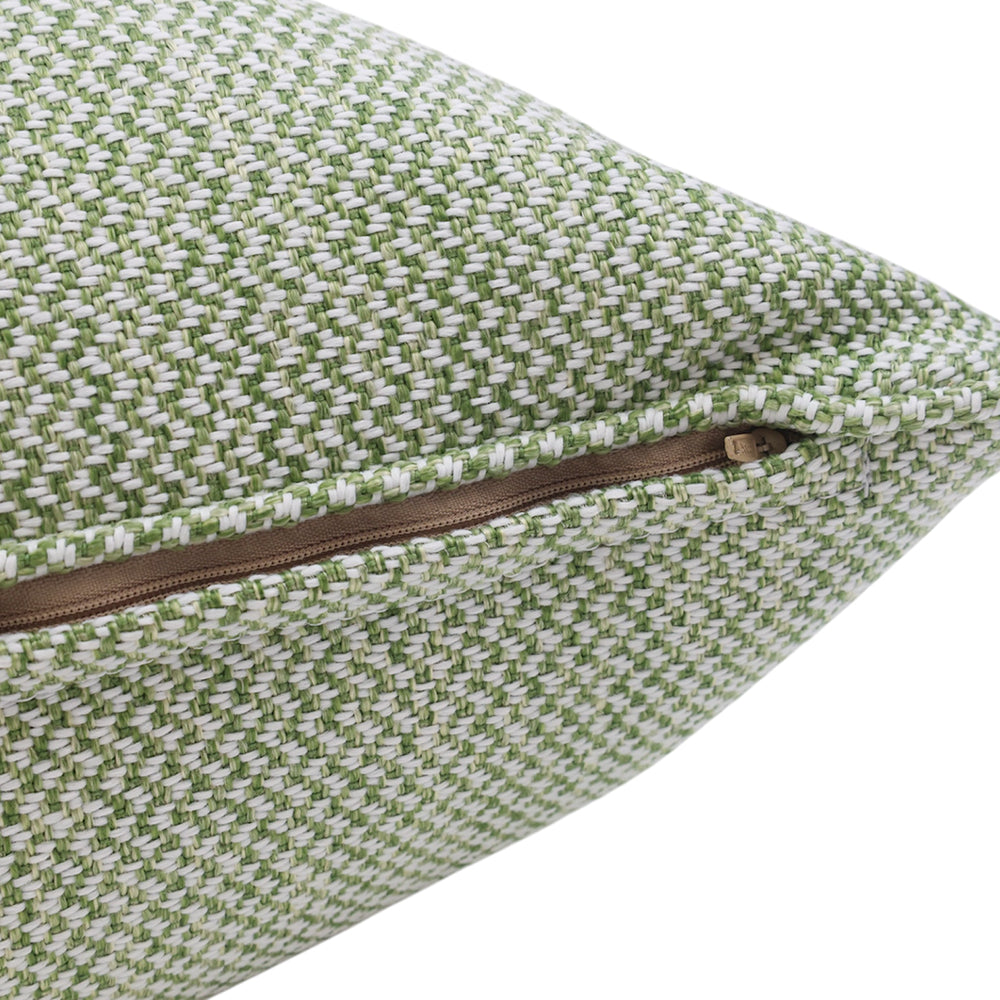 Green Tweed Outdoor Cushion