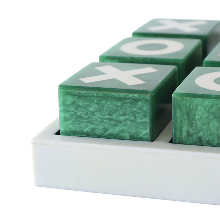 Green & Bone Tic Tac Toe