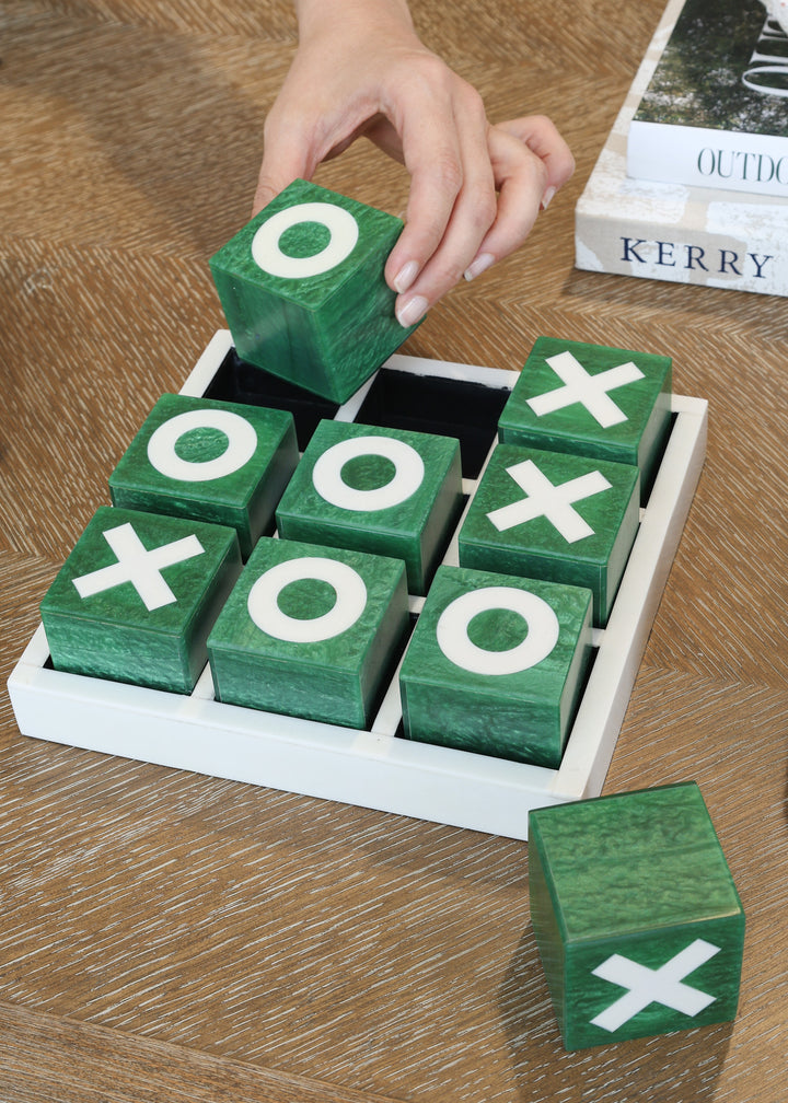 Green & Bone Tic Tac Toe