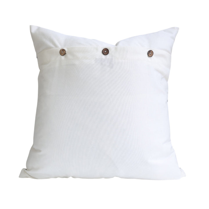 Outdoor Grey Applique Cushion