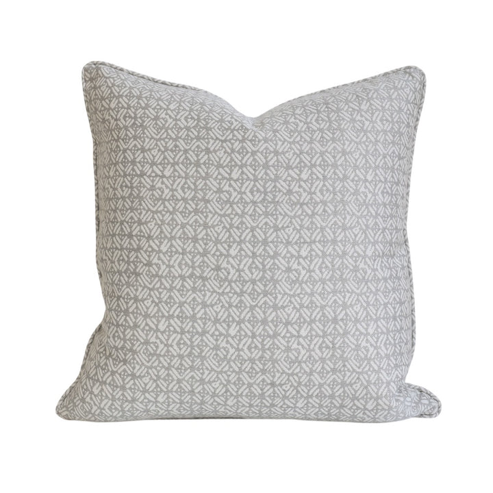 Grey & White Cross Outdoor  Cushion