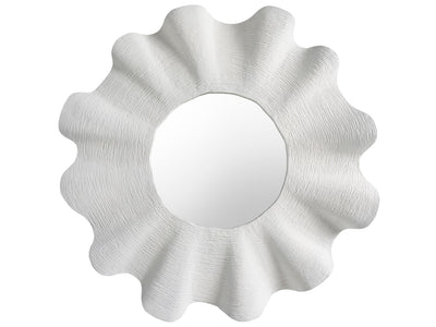 White Scallop Mirror