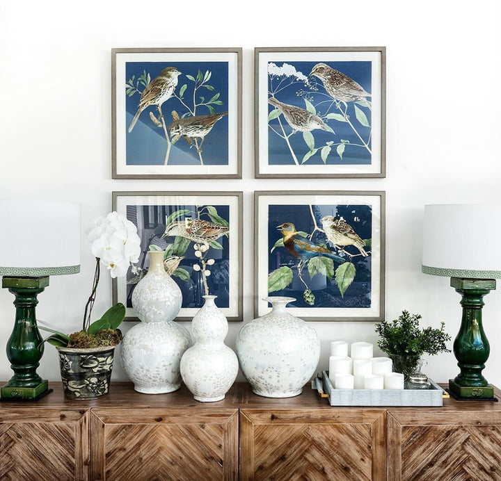 Pairs of Birds on Deep Blue 3