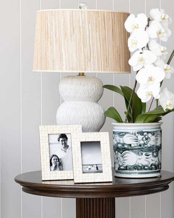Indigo Sea Flower Porcelain Pot
