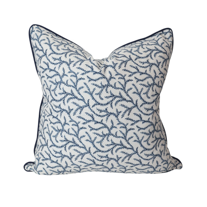 Indigo Coral Cushion