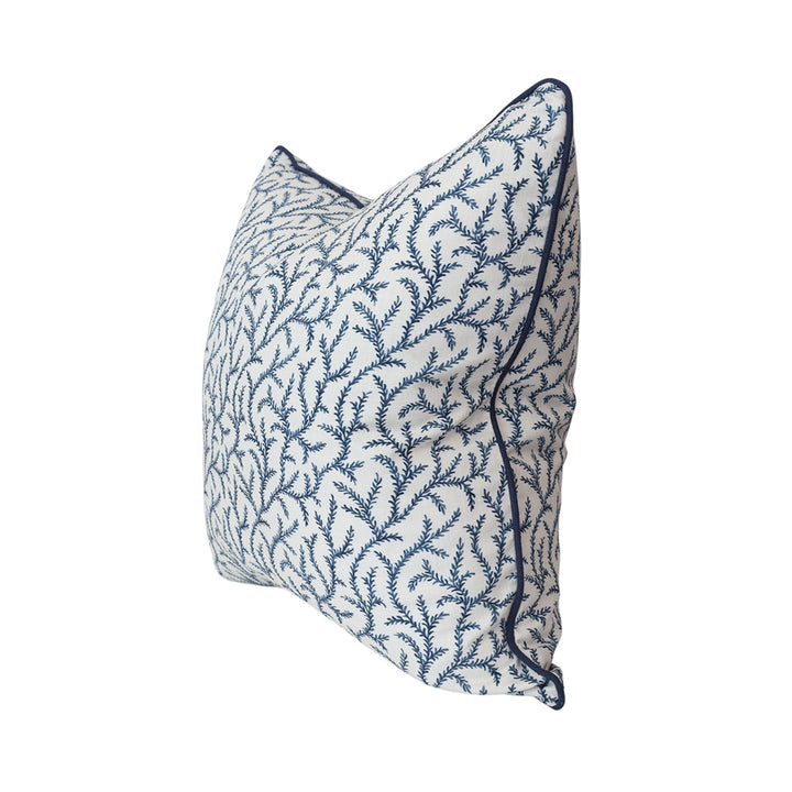 Indigo Coral Cushion