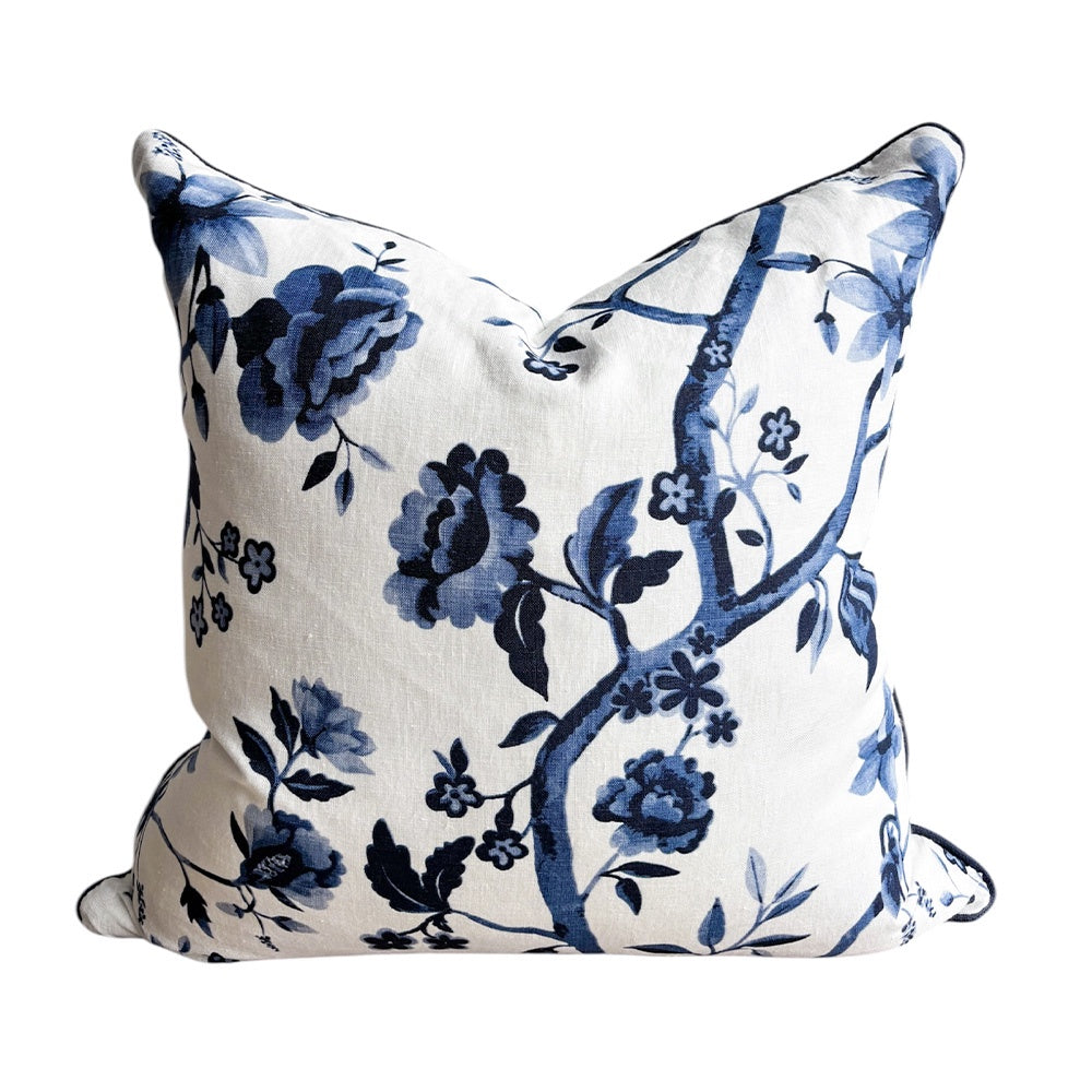 Indigo Floral Cushion
