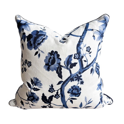 Indigo Floral Cushion